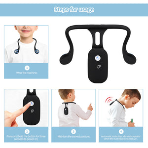 New Silicone Invisible Posture Correction Intelligent Automatic Induction Adult And Child Shaping Anti-Posture Hunchback Corrector