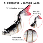 TSLifes™ Realistic Multi Jointed Swimbait 6 section 8 section 10cm12cm13.5cm bionic hard bait set