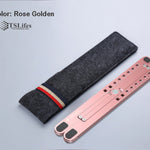 Foldable Portable Aluminum Laptop Stand-Rose Golden