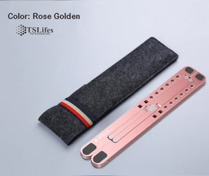 Foldable Portable Aluminum Laptop Stand-Rose Golden