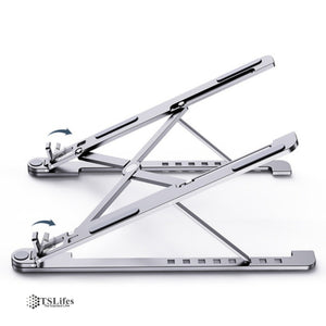 Foldable Portable Aluminum Laptop Stand-Silver