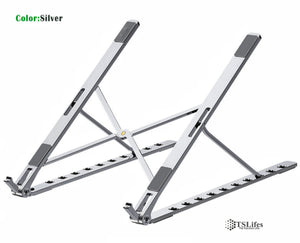 Foldable Portable Aluminum Laptop Stand-Silver
