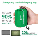Waterproof Lightweight Thermal Emergency Sleeping Bag - Survival Blanket Bags For Camping, Hiking, Fishing, Outdoor Activities