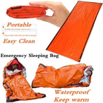 Waterproof Lightweight Thermal Emergency Sleeping Bag - Survival Blanket Bags For Camping, Hiking, Fishing, Outdoor Activities